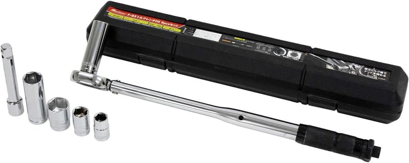 タイヤ交換工具セット トルクレンチ6点セット 28-210N/m設定値ロック機構付 ハードケース付き