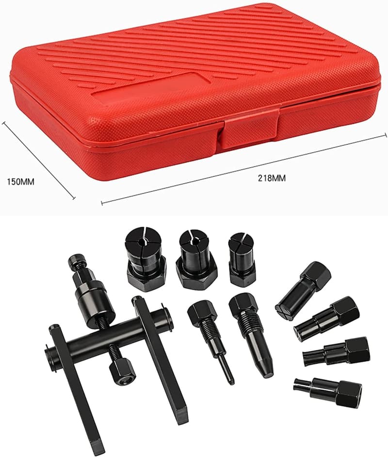 バイク用 10個セット パイロットベアリングプーラー 工具 8-29mm 2本爪 ツールケース付き