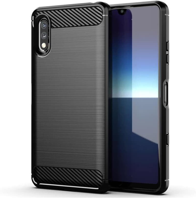 Xperia Ace II SO-41B用 TPU薄型耐衝撃全面保護ケース（ブラック）