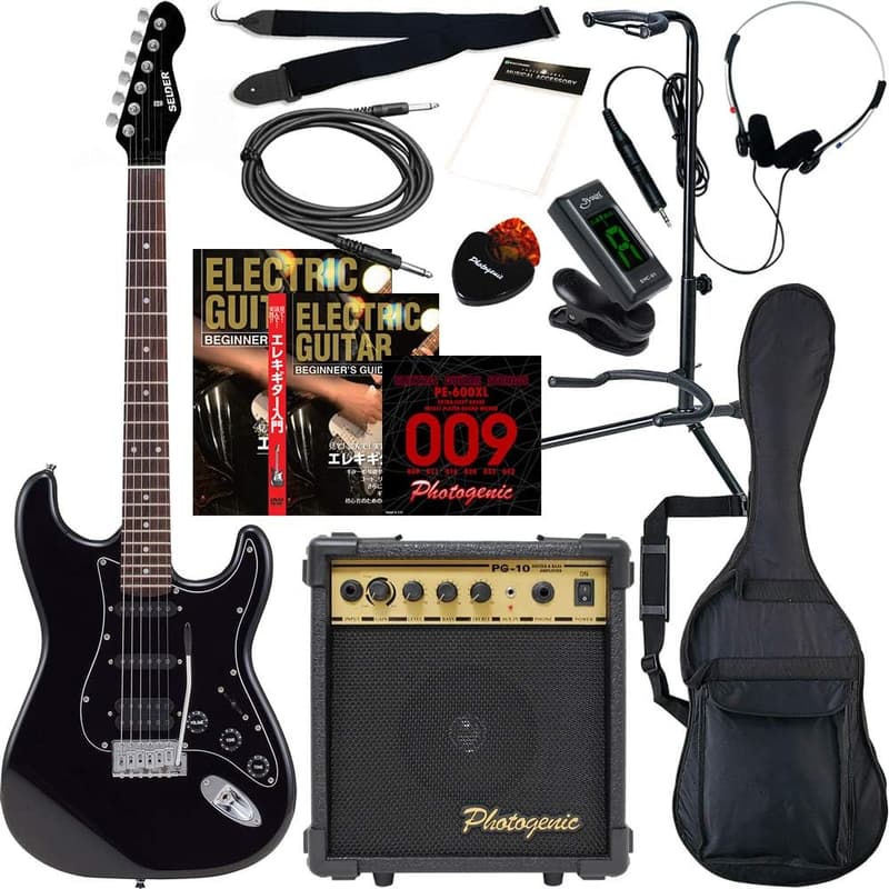 初心者向け ストラトキャスタータイプ エレキギター 13点セット STH-20