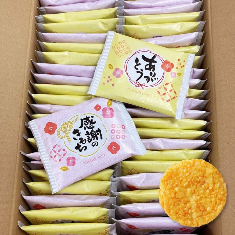 退職お礼 煎餅 50枚 個包装 大容量 ばらまき用 お菓子