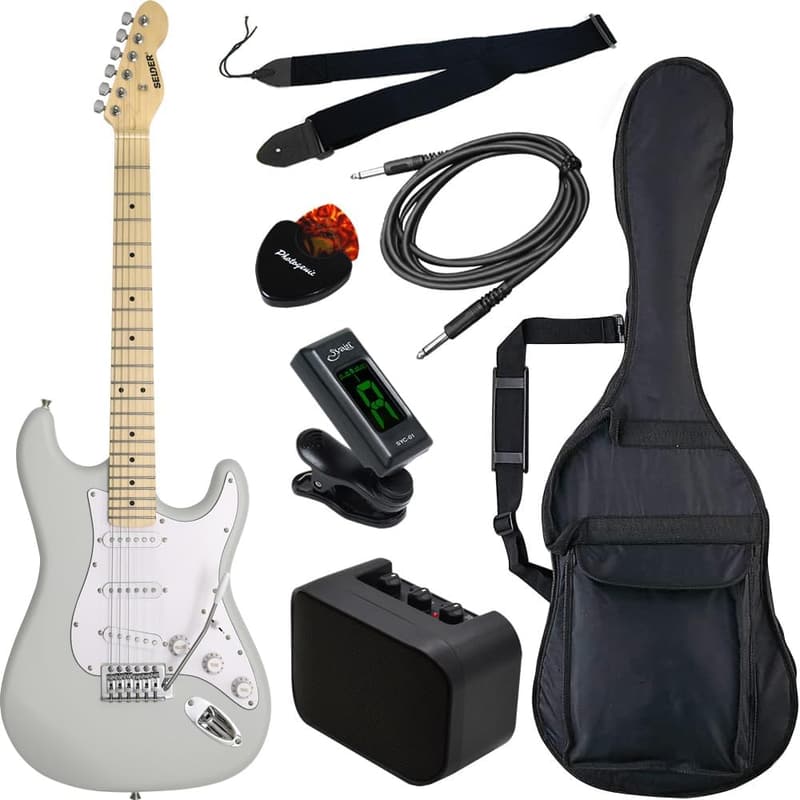 初心者向けサクラ楽器オリジナルストラトキャスタータイプエレキギターセット ST-16M/AG