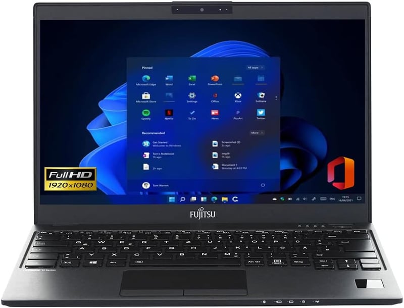 富士通 富士通 LIFEBOOK U937 (整備済み) - Win11, Core i5, 8GB, 1TB SSD, 13.3インチ FHD