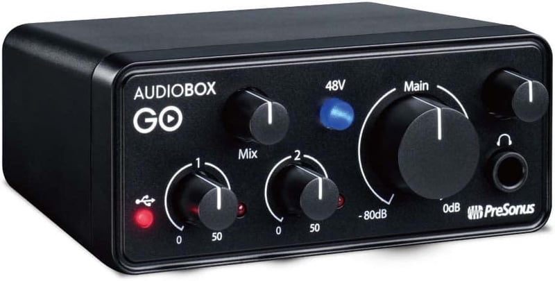 PreSonus AudioBox GO オーディオインターフェイス 24Bit 96kHz 対応版