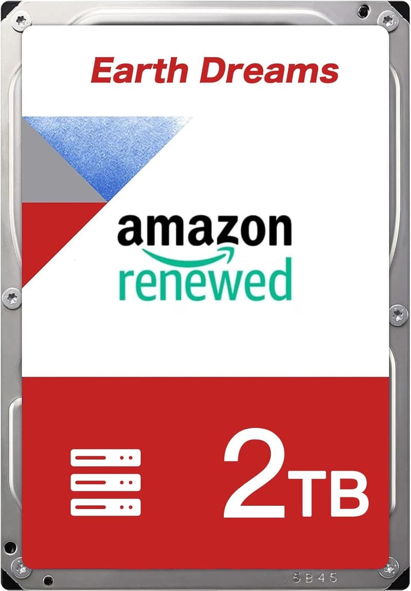 2TB 3.5インチ NAS対応 HDD (整備済み品) 保証1年