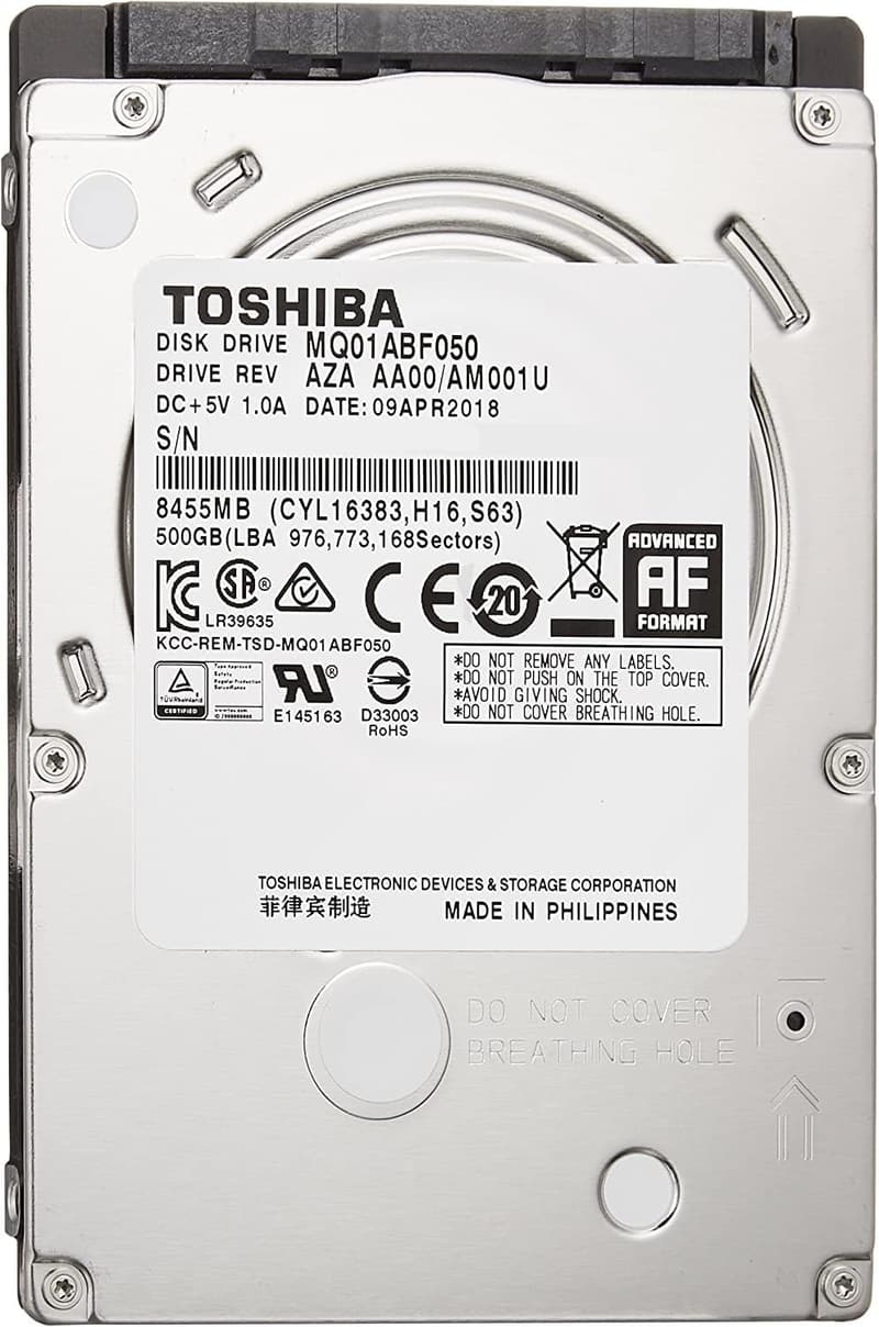 整備済み 500GB 内蔵HDD 2.5インチ SATA接続 (大手メーカー製)