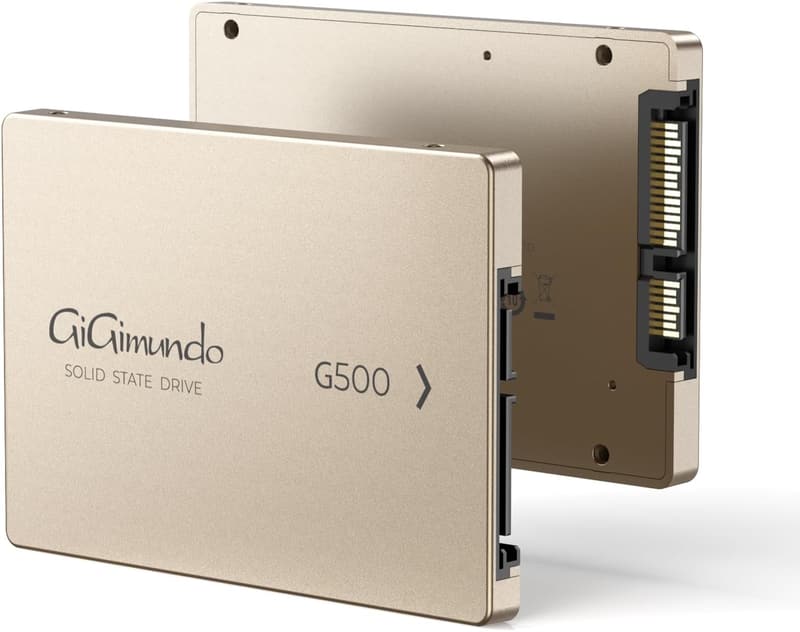 GiGimundo G500 2.5インチ内蔵型SSD - 3D NAND採用、耐久性、データ保護機能、PS4対応 (2TB)
