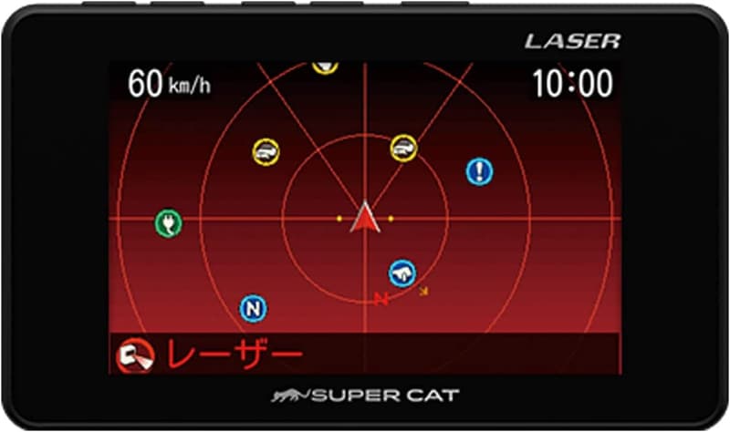 ユピテル レーダー探知機 エスフェリックレンズ LS100 3.2インチ液晶