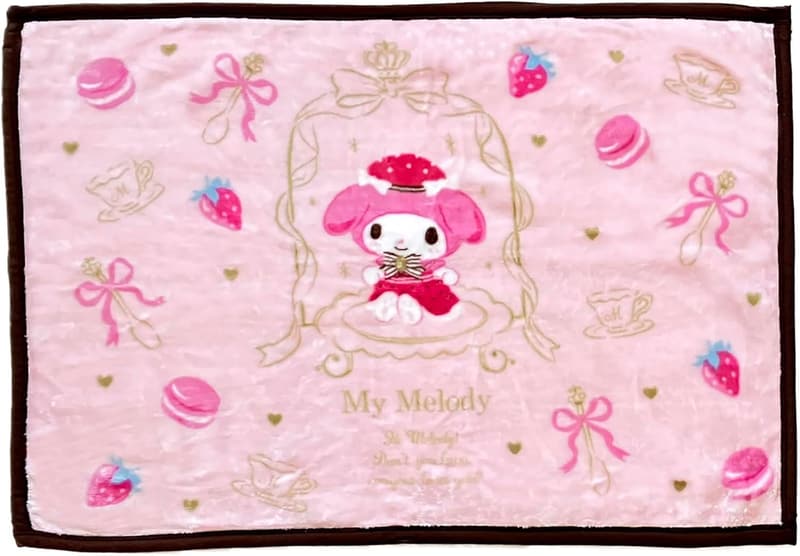 マイメロディ ニューマイヤー ひざかけ 70cm×100cm 厚手 フランネル 秋冬用