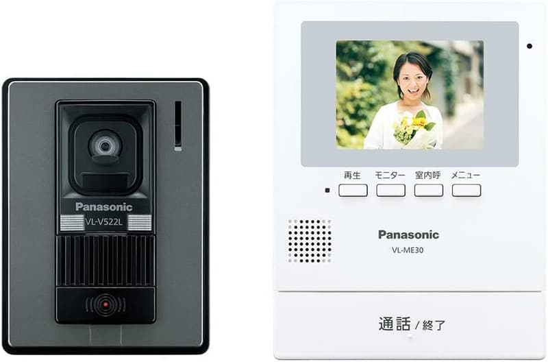 パナソニック 自動録画機能付き 3.5型カラー液晶 テレビドアホン VL-SE30KLA