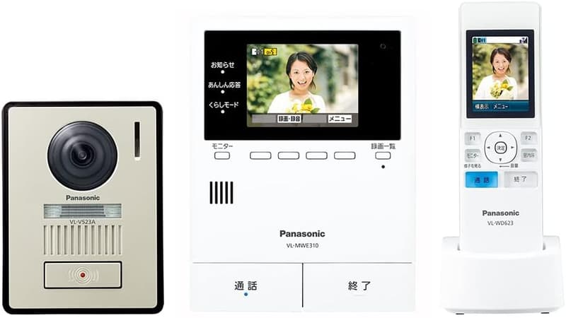 宅配ボックス連携テレビドアホン 3.5型カラー液晶 モニター VL-SWE310KLA