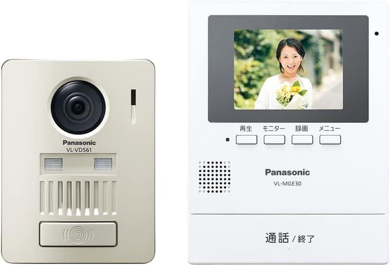 無線接続対応 ワイヤレステレビドアホン 玄関子機付 3.5型カラー液晶 録画機能 LEDライト VL-SGE30KLA