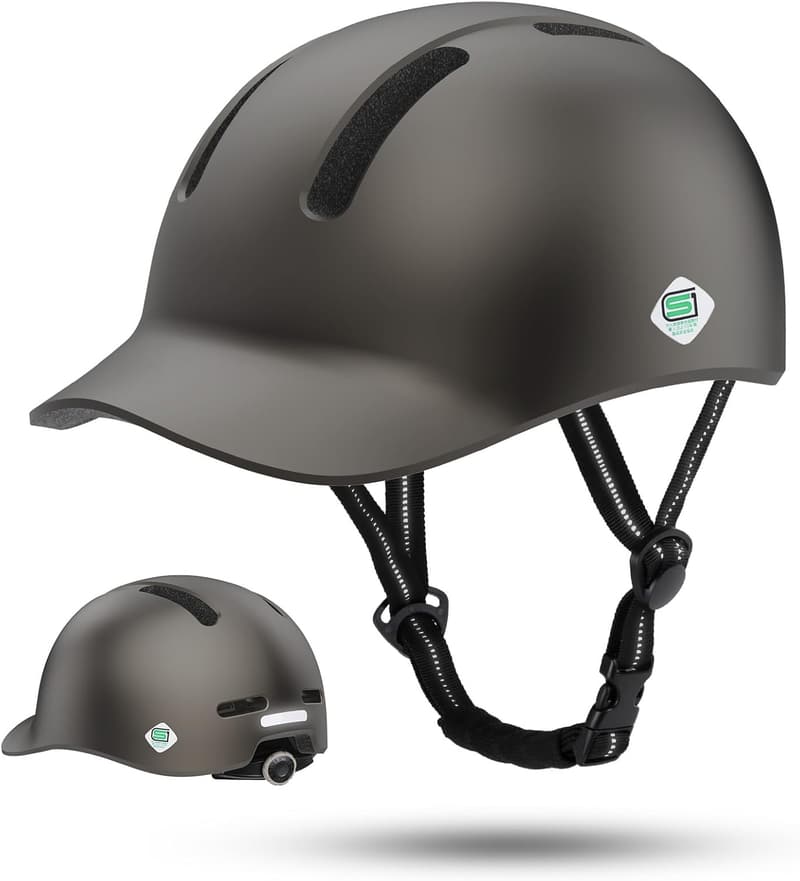 大人用通学・通勤キャップ型自転車ヘルメット【SG認証・超軽量・M/L/XLサイズ】