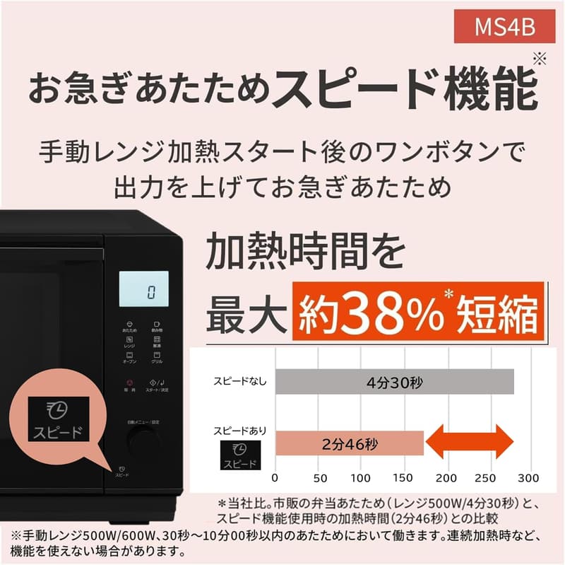 パナソニック ブラック 26L フラットテーブル オーブンレンジ NE-MS4B-K