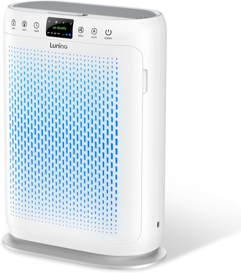 2025花粉対策 LUNINO 空気清浄機 PM2.5自動検知 静電HEPAフィルター搭載 70畳対応 コンパクト 省エネ