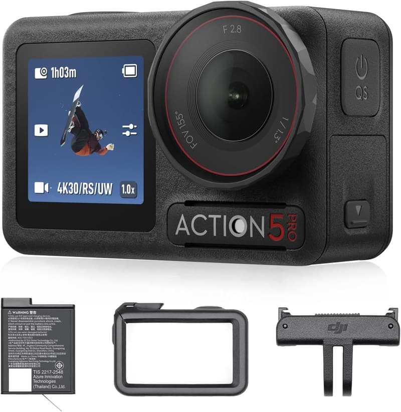 DJI Osmo Action 5 Pro エッセンシャルコンボ 小型防水4Kアクションカメラ