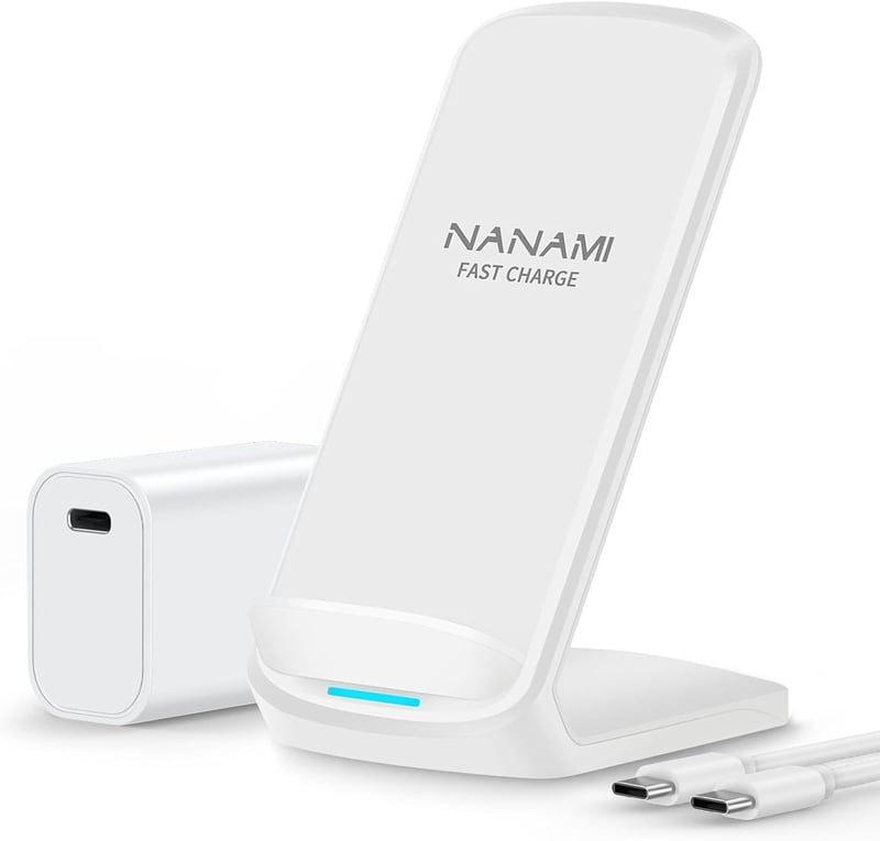 新生活向け NANAMI ワイヤレス急速充電器 USB-C 20W Qi/PSE認証 白