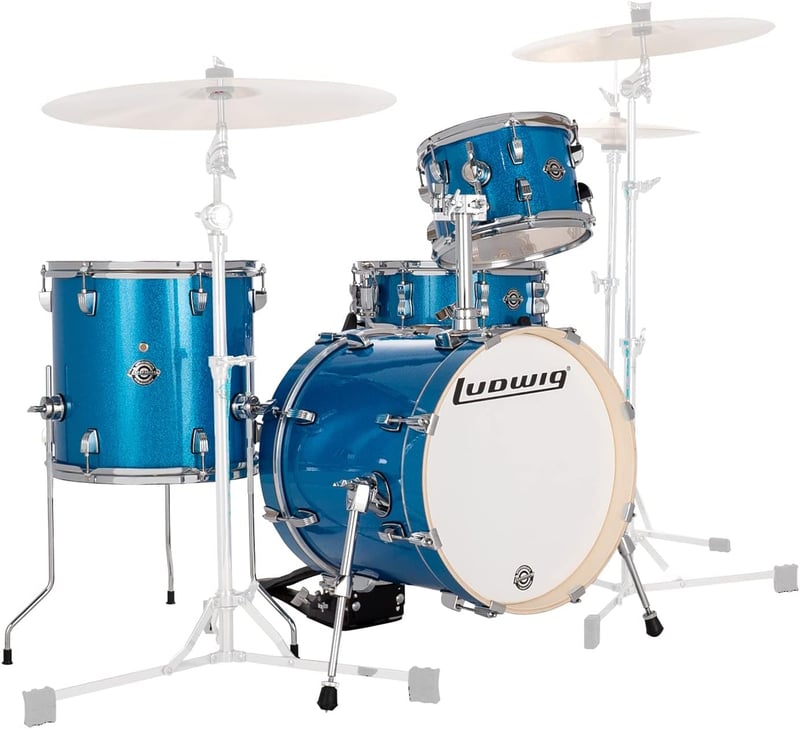 ブレイクビーツ Ludwig ドラムセット ブルー・スパークル