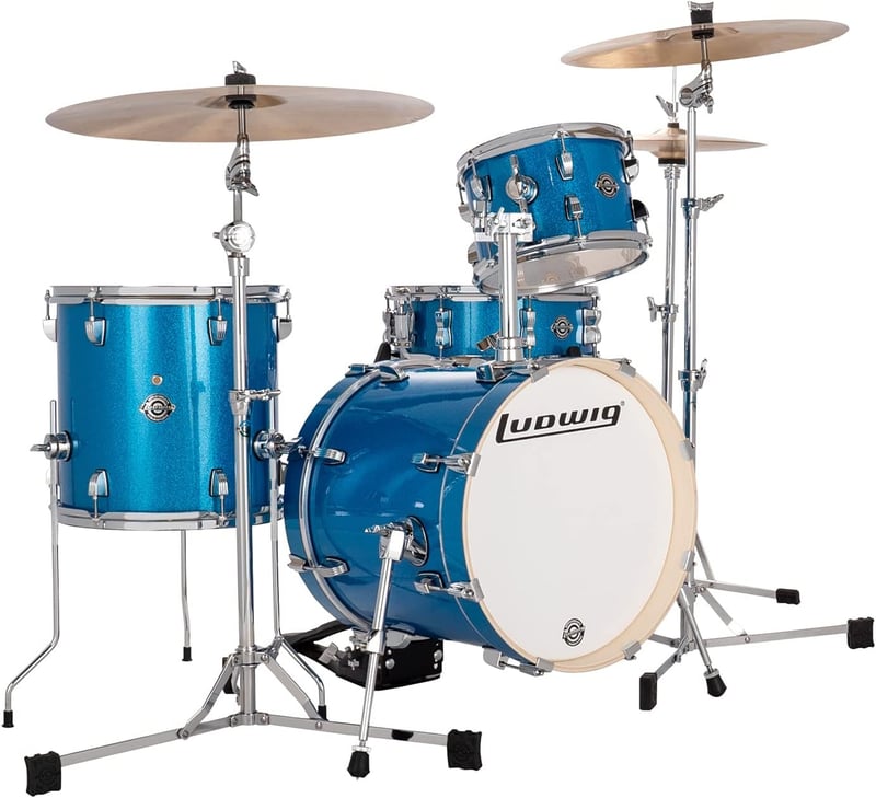 ブレイクビーツ Ludwig ドラムセット ブルー・スパークル