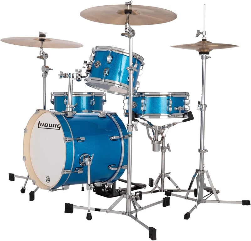 ブレイクビーツ Ludwig ドラムセット ブルー・スパークル