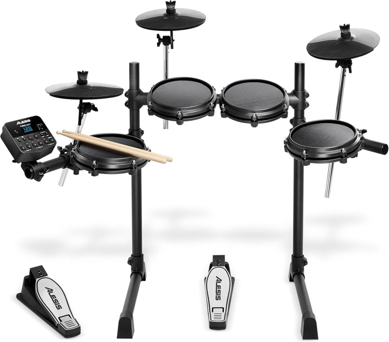Alesis メッシュヘッド電子ドラムセット 7ピース 3シンバル 日本語説明書付き