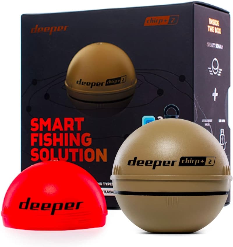 ワイヤレススマート魚群探知機 Deeper CHIRP+ 2 - GPS内蔵・急速充電・最大15時間稼働【日本正規代理店品】