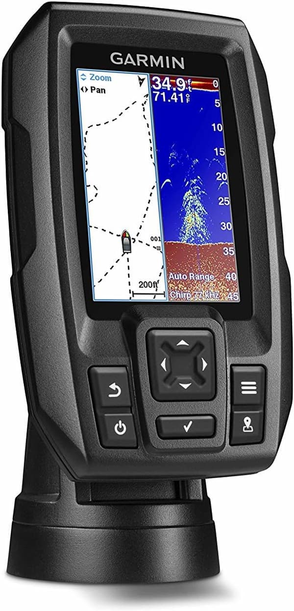 ガーミン 高感度GPS内蔵 防水 3.5インチ カラー魚群探知機 STRIKER4