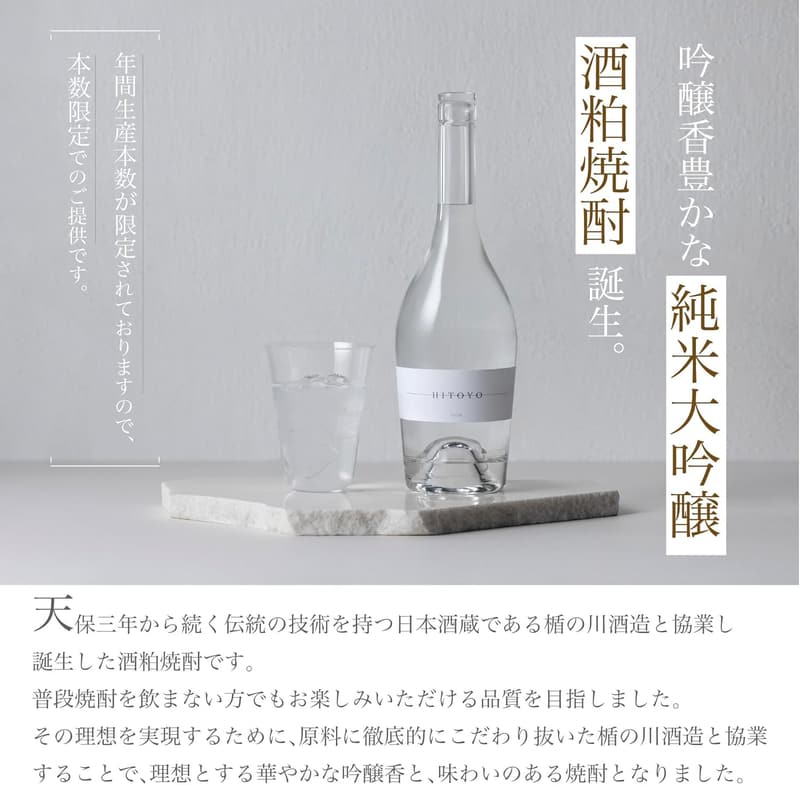 父の日ギフト HITOYO Salm 純米大吟醸 酒粕米焼酎 700ml