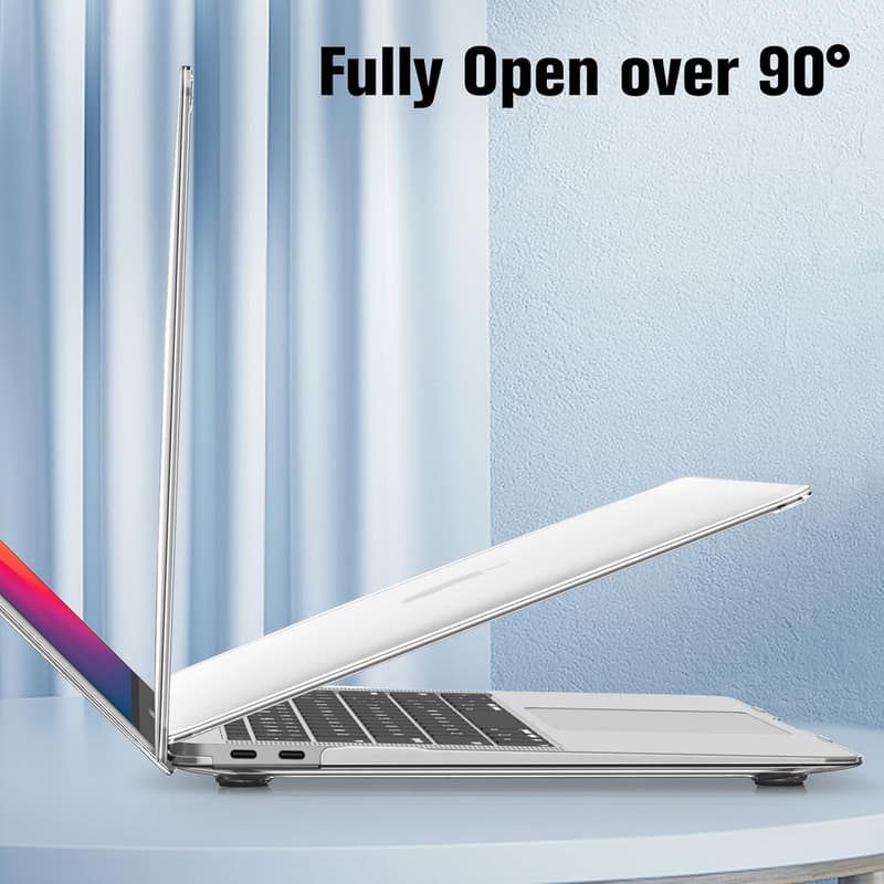 MacBook Air 13インチ用 薄型軽量透明保護ケース (A2179/A1932/A2337) 耐衝撃・傷防止