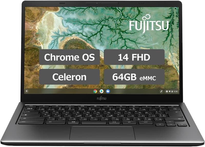 富士通 FMV Chromebook WM1/F3 ノートパソコン (14型, Celeron 6305, 4GB, 64GB)