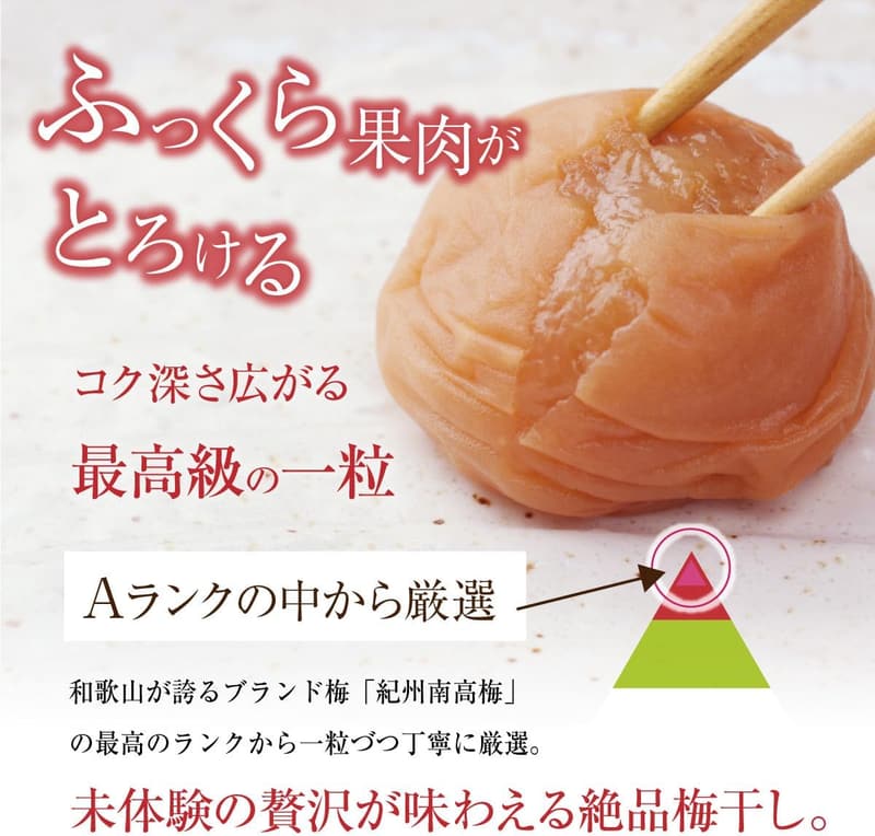 特選紀州南高梅干し 福梅本舗 華結 15粒入（塩分10%）