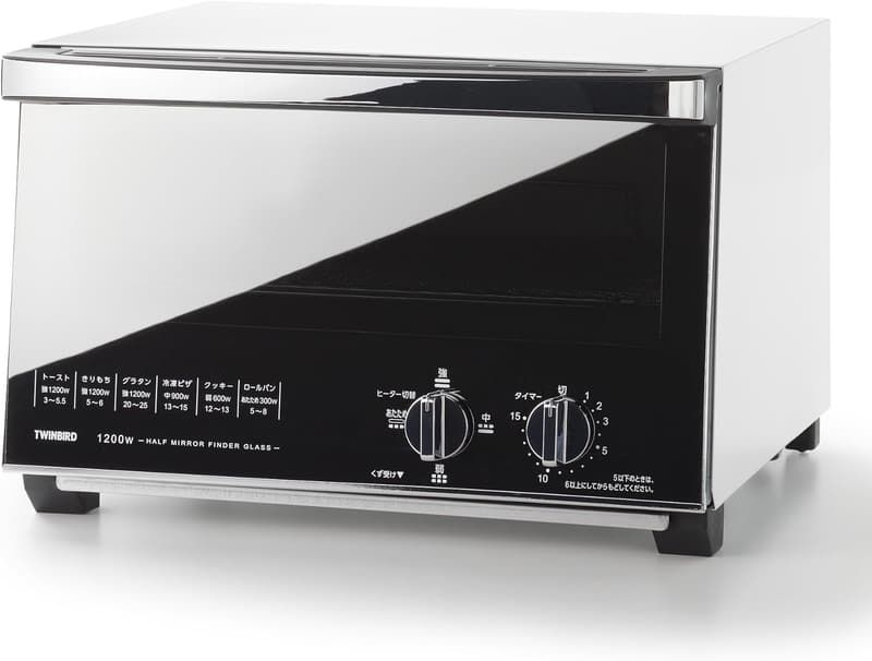 ツインバード 4枚焼きオーブントースター 1200W ホワイト TS-4047W