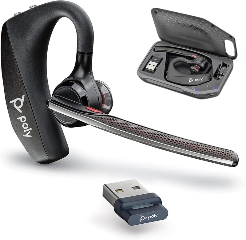 PC・スマートフォン対応 モノラル Bluetooth ワイヤレスヘッドセット 5200 ノイズキャンセリング マイク付き 充電ケース付