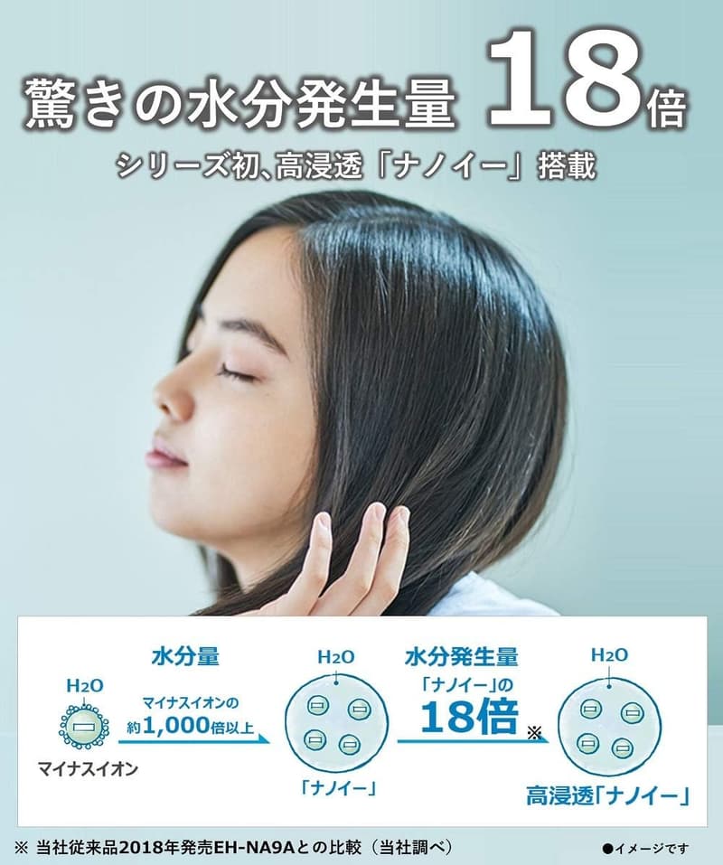 ナノイー搭載 パナソニック ヘアドライヤー ルージュピンク EH-NA0B-RP