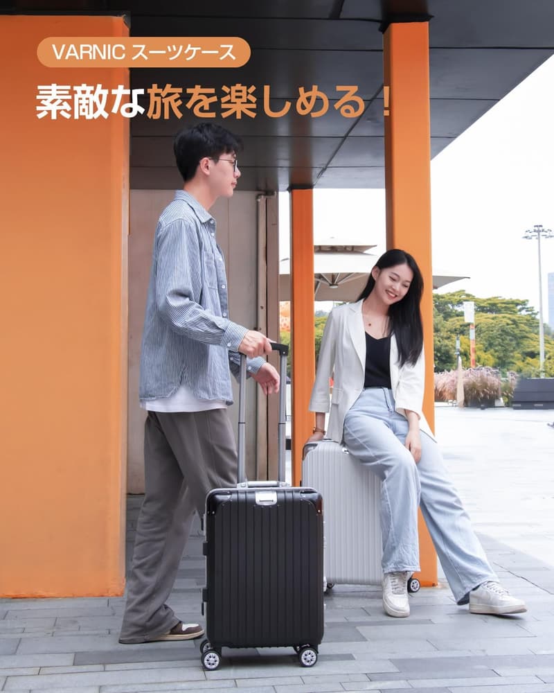 大型静音キャリーケース アルミフレーム TSAダイヤルロック レッド【旅行・出張用】