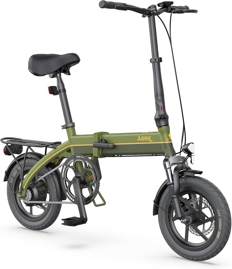 AiDDE 電動アシスト自転車 A1TS 折りたたみ式 14インチ 公道可 最大走行距離80㎞ 5段アシストモード
