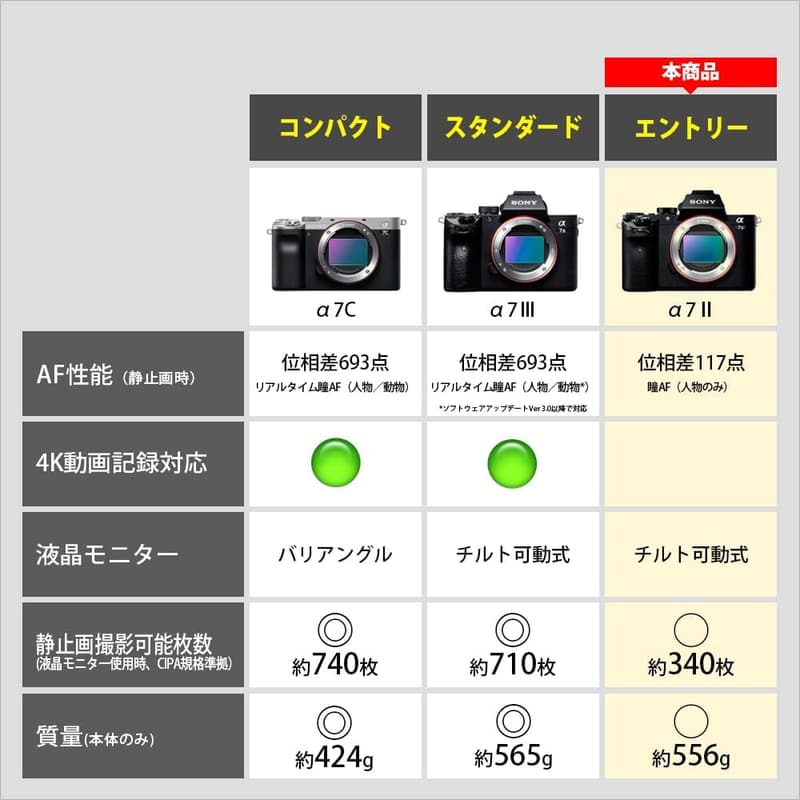 ソニー フルサイズミラーレス一眼カメラ α7II ボディ ブラック