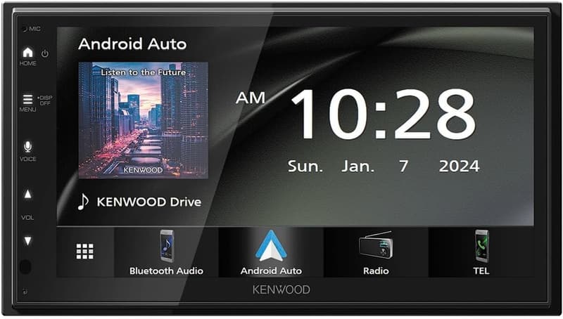 ケンウッド 7インチディスプレイオーディオ DMX5523SAZ - ワイヤレス接続対応 (Apple CarPlay / Android Auto)