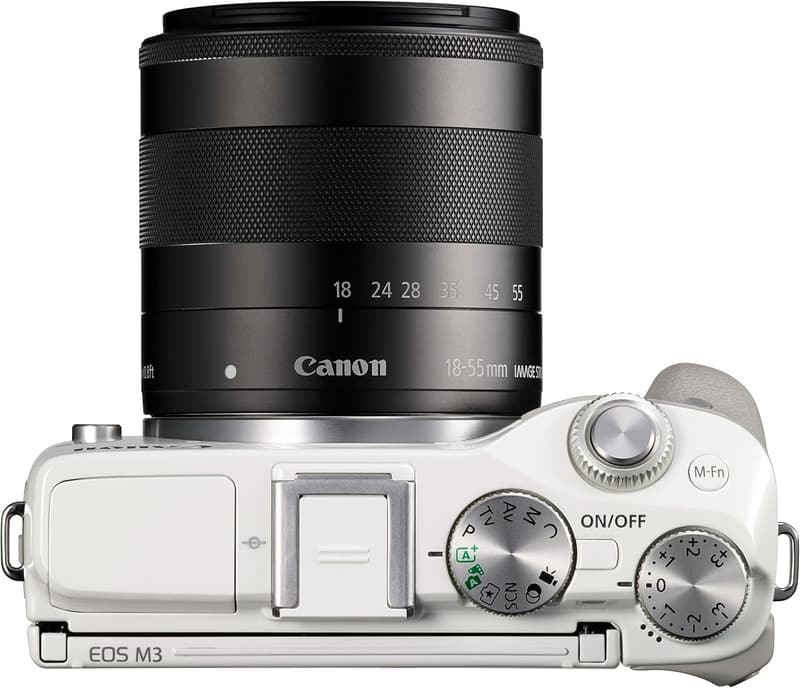 Canon EOS M3 ミラーレス一眼カメラ レンズキット ホワイト EF-M18-55mm F3.5-5.6 IS STM付き