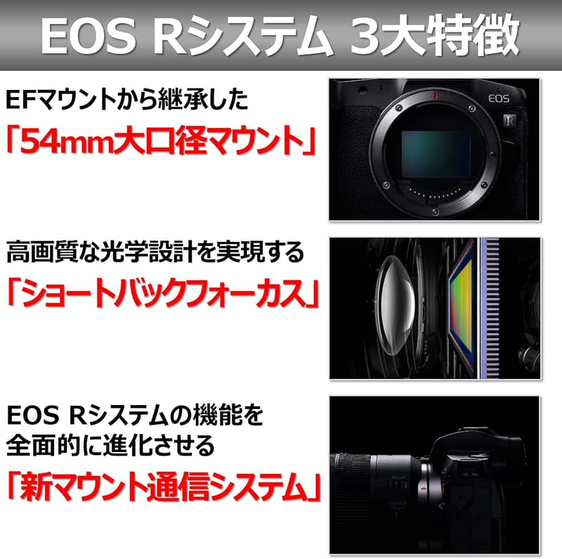 Canon ミラーレス一眼カメラ EOS R ボディ