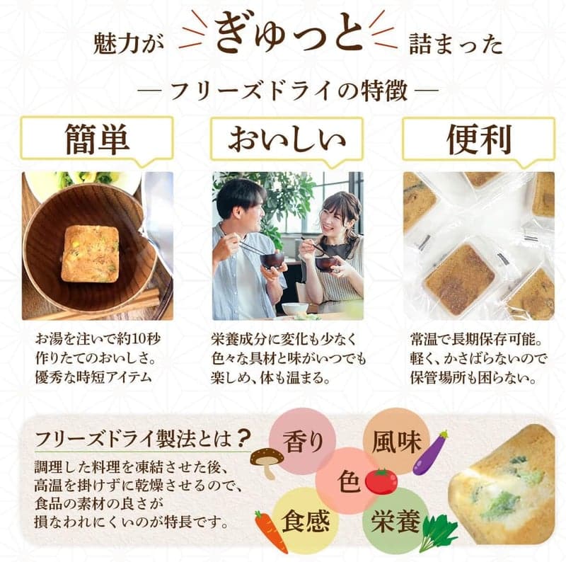 アマノフーズ フリーズドライ 雑炊・にゅうめんセット 8種24食 国産乾燥野菜使用