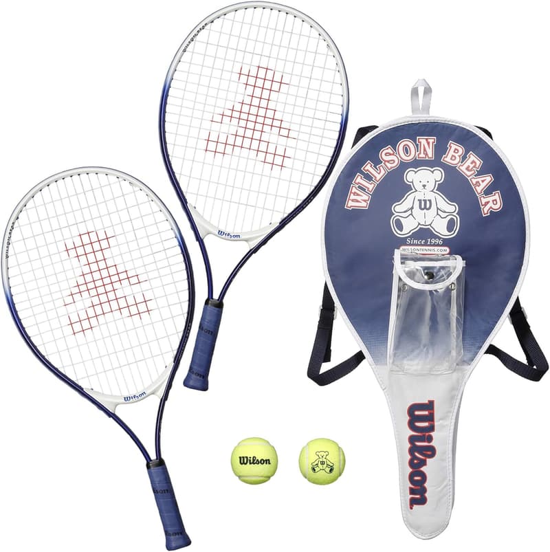 幼児向け Wilson テニスラケットセット 21インチ（ラケット2本＋ボール2個）