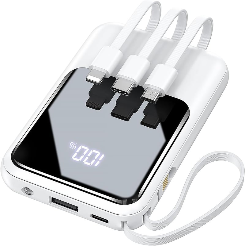 22000mAh大容量モバイルバッテリー【4台同時急速充電・LEDライト付き・携帯充電器】