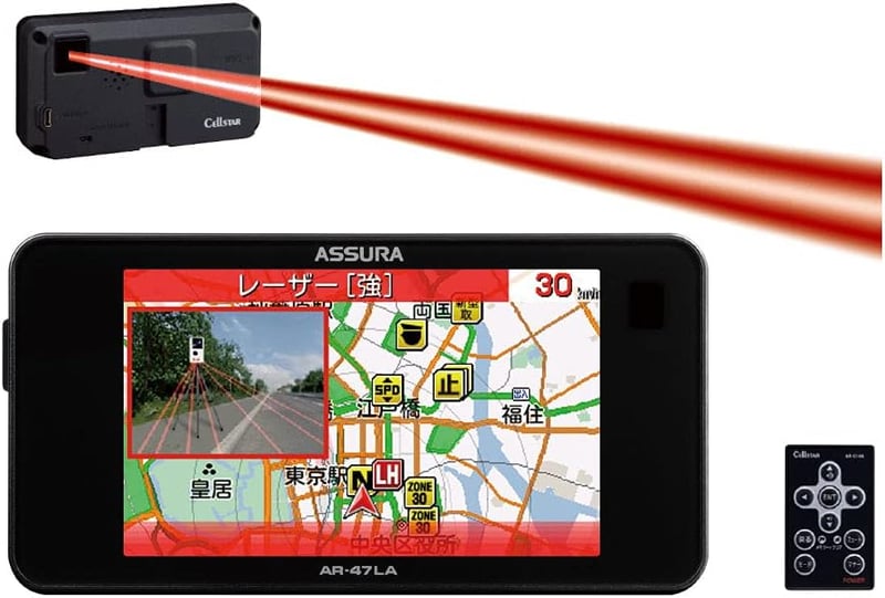 セルスター 一体型GPSレーダー探知機 AR-47LA 18バンド対応 OBDII、3年保証、日本製