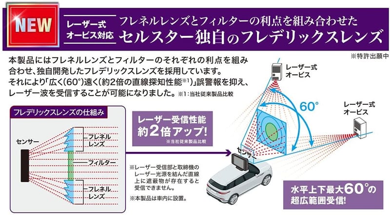 セルスター 一体型GPSレーダー探知機 AR-47LA 18バンド対応 OBDII、3年保証、日本製