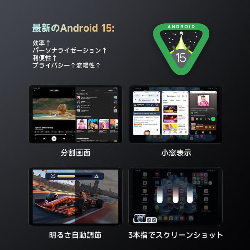 ALLDOCUBE iPlay60 mini Pro 8.4インチタブレット Android 15 16GB+128GB+512GB拡張対応
