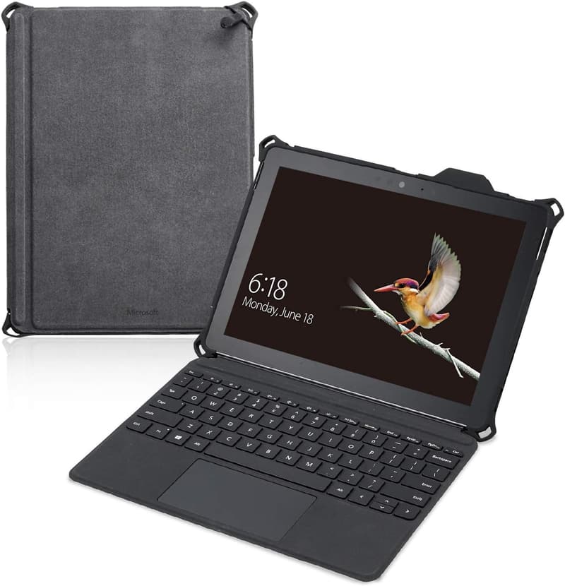 Surface Go用フルプロテクトケース ZEROSHOCK ブラック ショルダーベルト付き