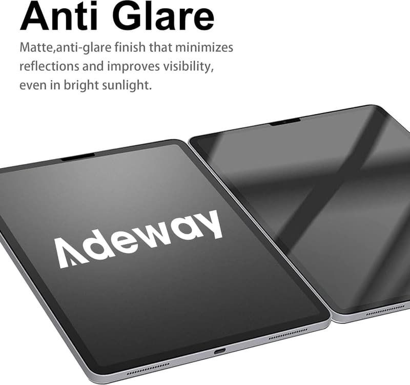 iPad Air 11インチ用強化ガラススクリーンプロテクター（2025 M3 & 2024 M2）- 書き込み・描画向けマットタイプ、反眩光加工、2枚セット