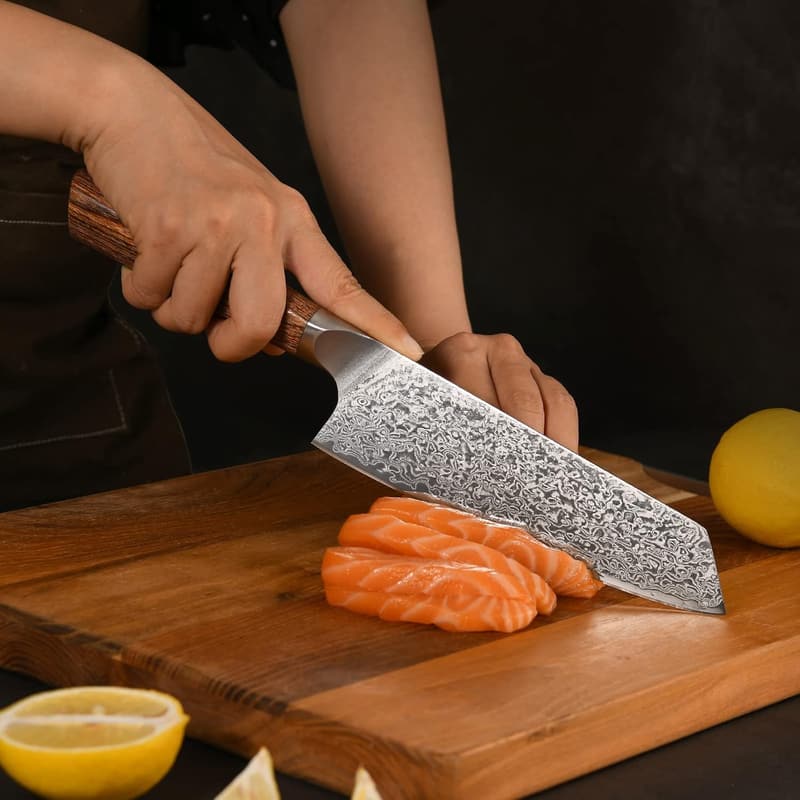 Nanfang Brothers ダマスカス三徳包丁 67層 刃渡り17.5cm 家庭用・業務用