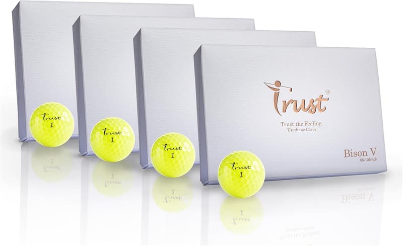 トラスト Bison ゴルフボール 1ダース|飛距離・コントロール両立の3ピースウレタンカバー